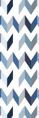 Blackout roller blind Blue herringbone