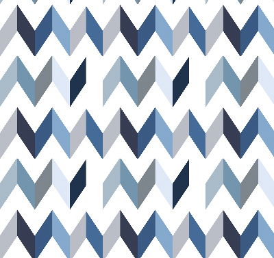Blackout roller blind Blue herringbone