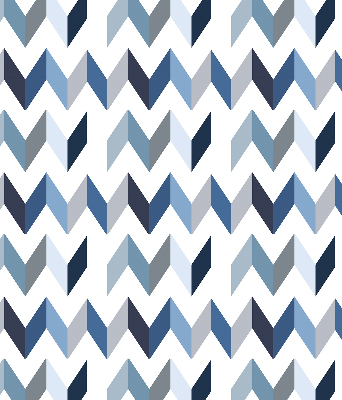 Blackout roller blind Blue herringbone