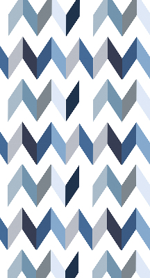 Blackout roller blind Blue herringbone