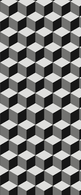 Blackout roller blind for window 3D cubes
