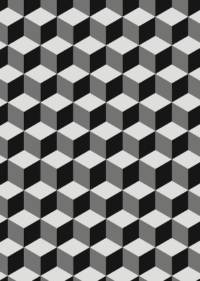 Blackout roller blind for window 3D cubes