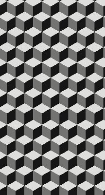 Blackout roller blind for window 3D cubes