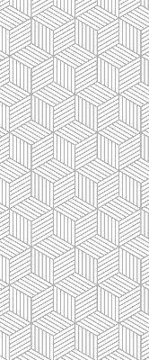 Fabric roller blind for window 3D cubes