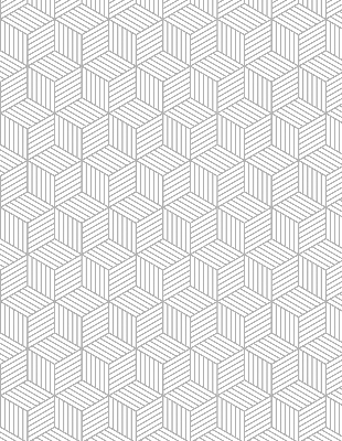 Fabric roller blind for window 3D cubes