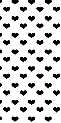 Blackout roller blind Black hearts
