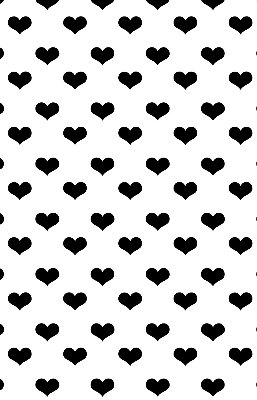 Blackout roller blind Black hearts