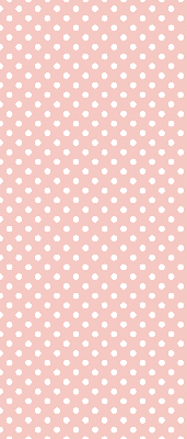 Fabric roller blind for window White dots