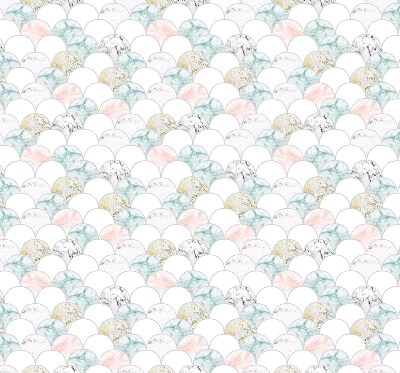 Blackout roller blind for window Colorful scales