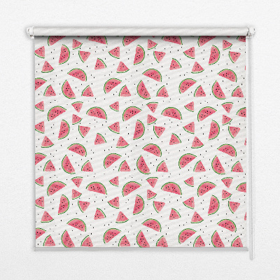 Fabric roller blind for window Watermelons