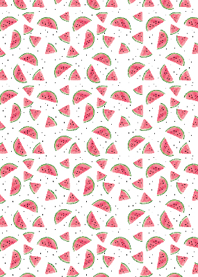 Fabric roller blind for window Watermelons