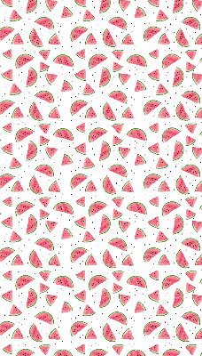Fabric roller blind for window Watermelons