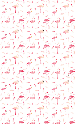 Blackout roller blind Flamingos and their feathers
