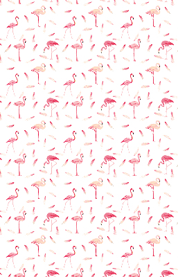 Blackout roller blind Flamingos and their feathers