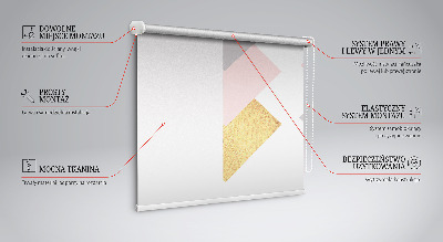 Fabric roller blind for window Overlapping squares