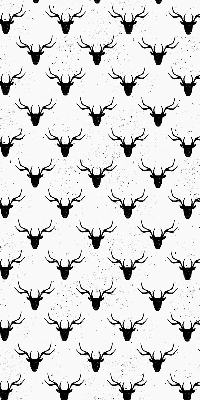 Blackout roller blind Black deer heads