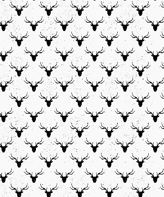 Blackout roller blind Black deer heads