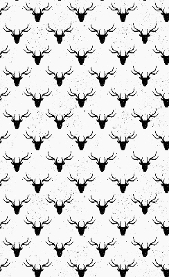 Blackout roller blind Black deer heads