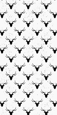 Blackout roller blind Black deer heads