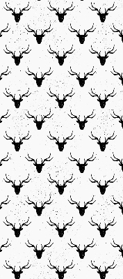 Blackout roller blind Black deer heads