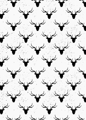 Blackout roller blind Black deer heads
