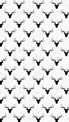 Blackout roller blind Black deer heads