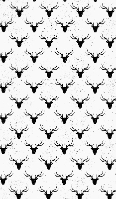 Blackout roller blind Black deer heads