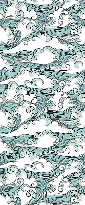 Blackout roller blind Clouds and wind