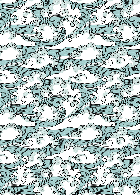 Blackout roller blind Clouds and wind