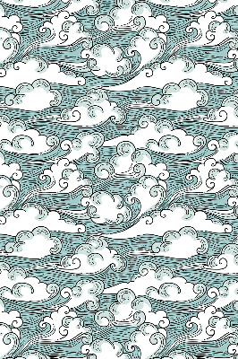 Blackout roller blind Clouds and wind