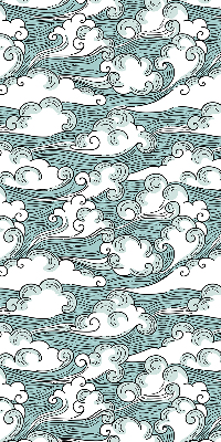 Blackout roller blind Clouds and wind