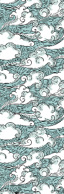Blackout roller blind Clouds and wind