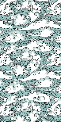 Blackout roller blind Clouds and wind