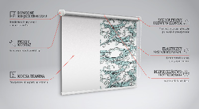 Blackout roller blind Clouds and wind