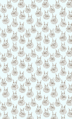 Blackout roller blind for window Rabbits