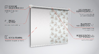 Blackout roller blind for window Rabbits