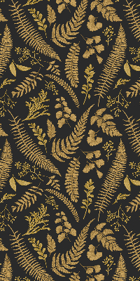 Blackout roller blind Yellow ferns