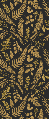 Blackout roller blind Yellow ferns