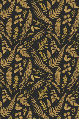 Blackout roller blind Yellow ferns