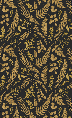Blackout roller blind Yellow ferns