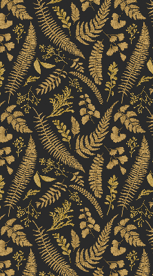 Blackout roller blind Yellow ferns