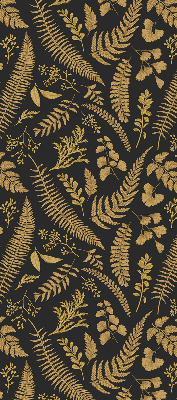 Blackout roller blind Yellow ferns