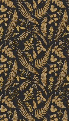 Blackout roller blind Yellow ferns