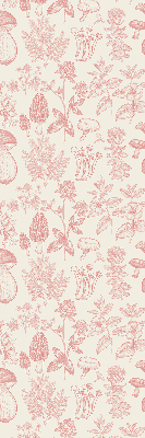 Blackout roller blind for window Drawn mushrooms
