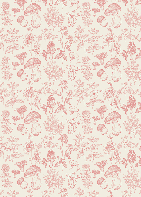 Blackout roller blind for window Drawn mushrooms