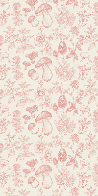 Blackout roller blind for window Drawn mushrooms