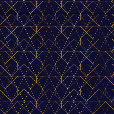 Blackout roller blind Yellow lines connected into triangles