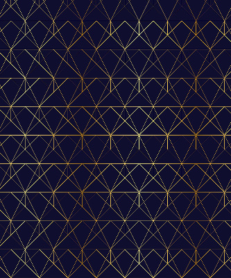 Blackout roller blind Yellow lines connected into triangles
