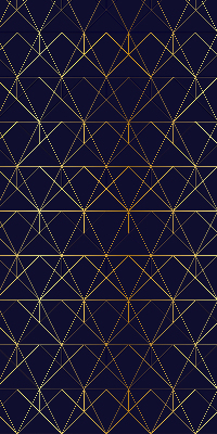 Blackout roller blind Yellow lines connected into triangles