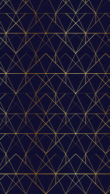 Blackout roller blind Yellow lines connected into triangles